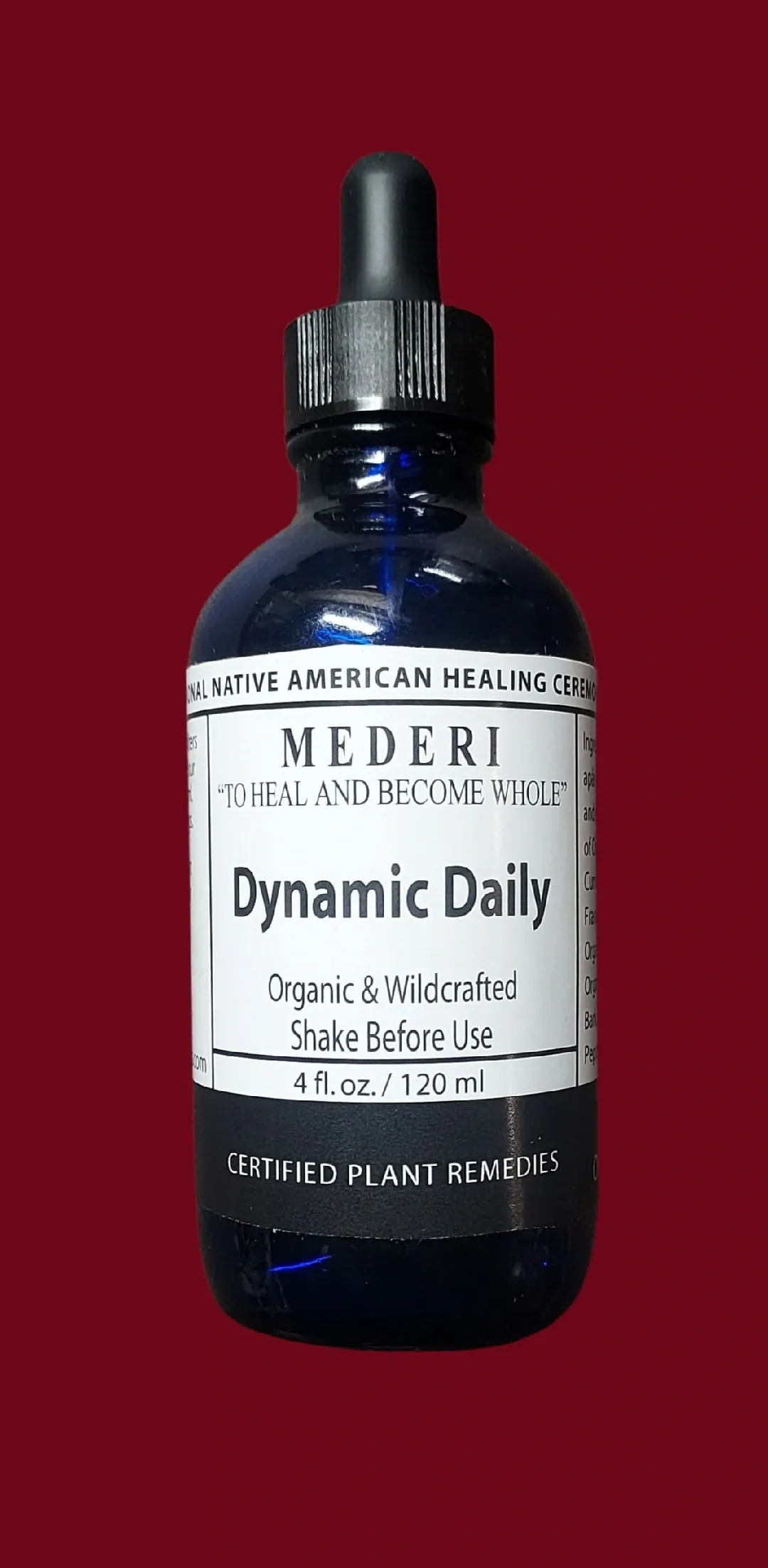 Bottle of Mederi Dynamic Daily herbal supplement for sleep support.
