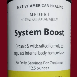 Bottle of Native American Healing System Boost supplements.